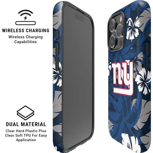 NFL New York Giants Tropical Print iPhone 16 Pro Magsafe Impact Case